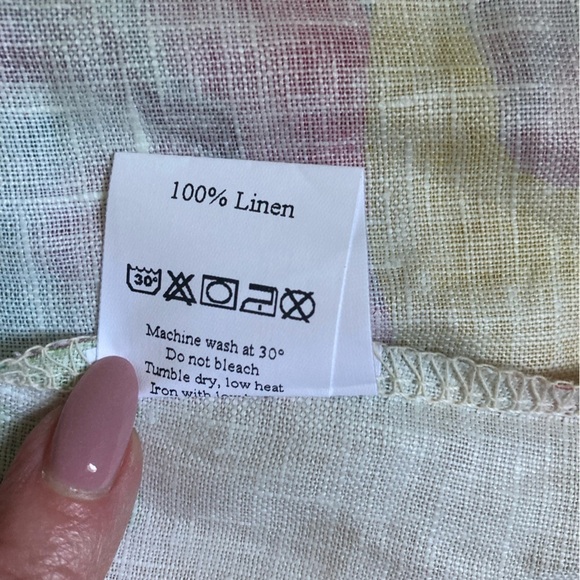 Allegra Masetti Tropical Print Linen Shirt Dress Midi NWOT - Picture 11 of 13